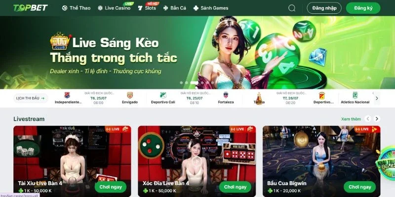 Đôi nét giới thiệu về nền tảng TOPBET